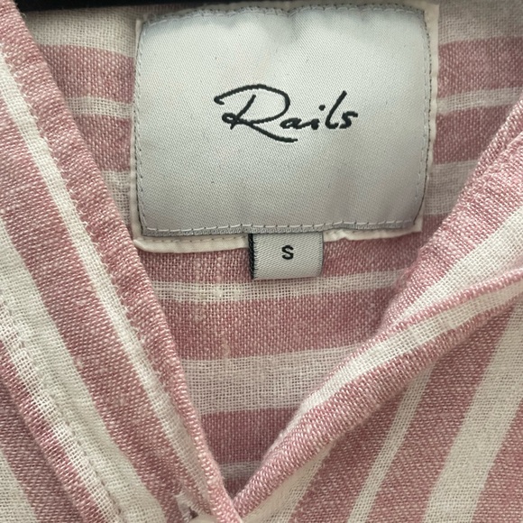 Rails Bordeaux Linen Tie Top - Picture 4 of 4